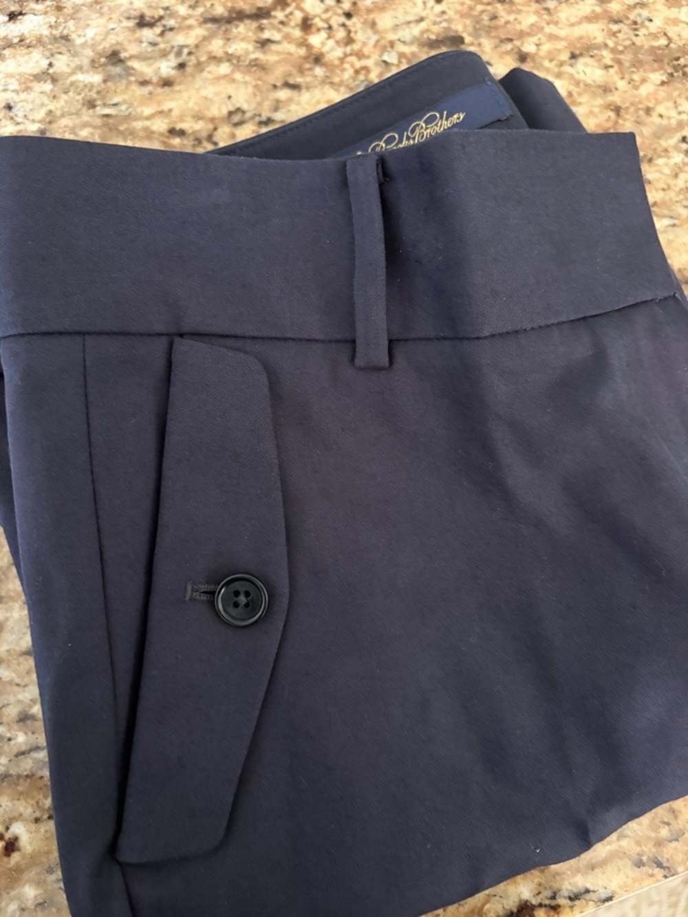 Brooks Brothers Navy Cotton Blend Shorts Preppy Coastal Classic Size 6 - Picture 5 of 5
